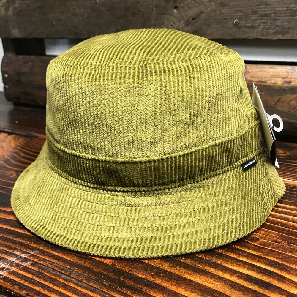 CONVERSE Unisex Novelty Dark Moss Bucket Hat